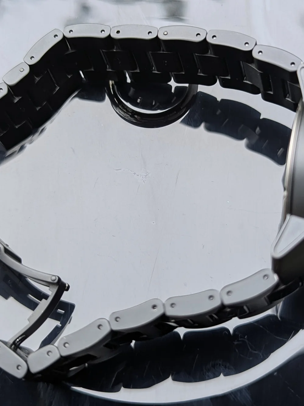 Movado Men's Black and Red Stainless Steel Sport Watch BOLD GMT